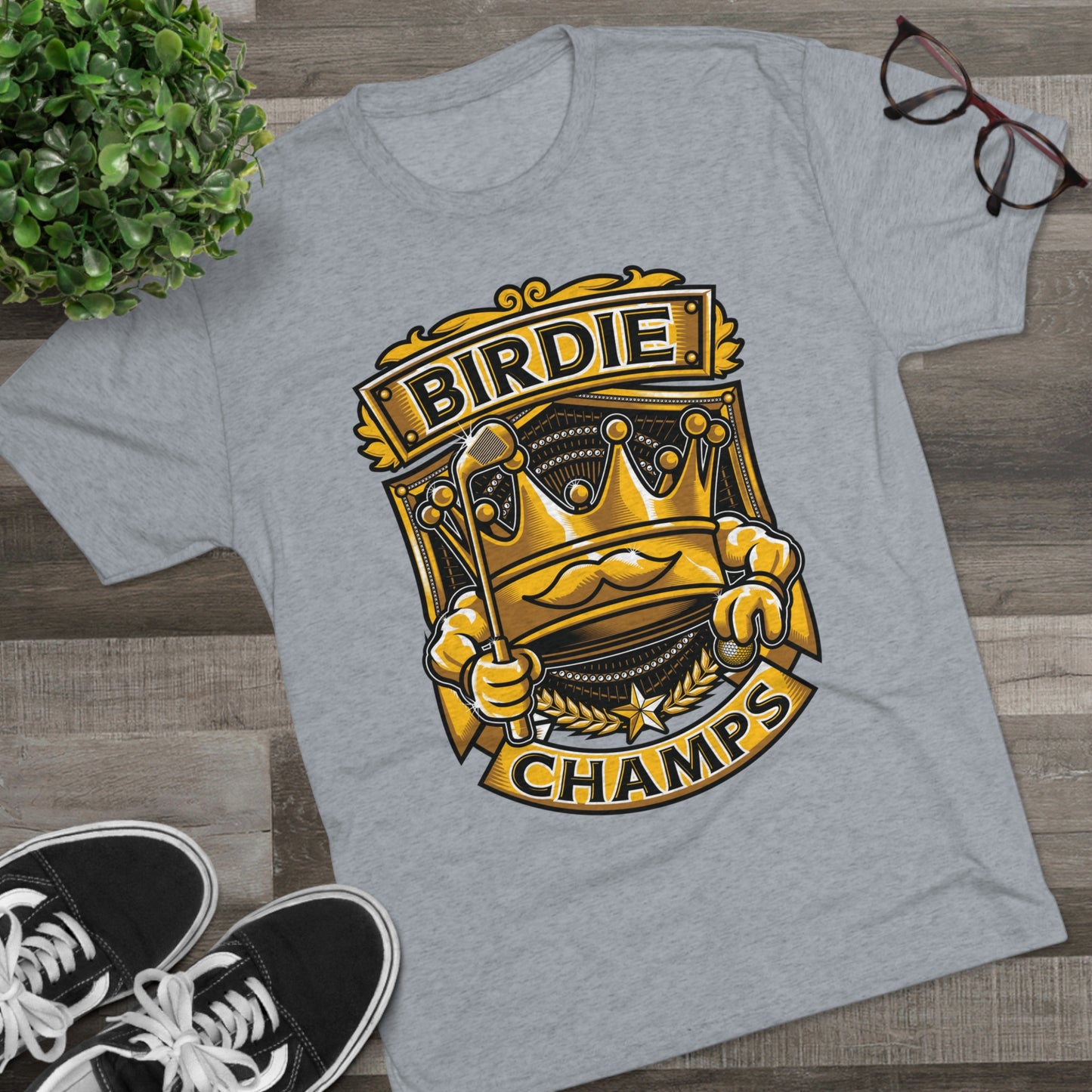 BIRDIE CHAMPS  - PREMIUM SOFT - Unisex Tri-Blend Crew Tee (Next Level 6010)