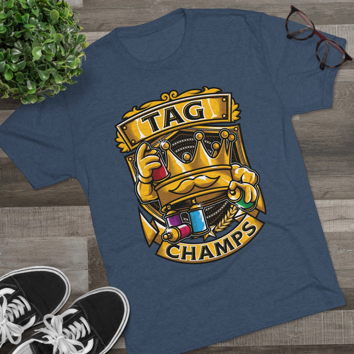 TAG CHAMPS  - PREMIUM SOFT - Unisex Tri-Blend Crew Tee (Next Level 6010)