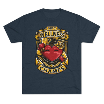 NPC WELLNESS CHAMPS  - PREMIUM SOFT - Unisex Tri-Blend Crew Tee (Next Level 6010)