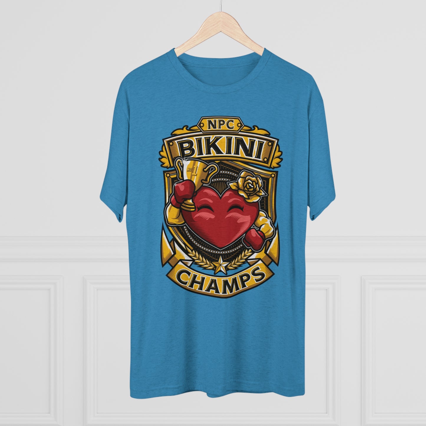 NPC BIKINI CHAMPS  - PREMIUM SOFT - Unisex Tri-Blend Crew Tee (Next Level 6010)