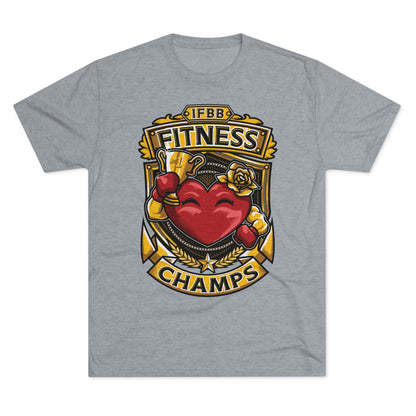 IFBB FITNESS CHAMPS  - PREMIUM SOFT - Unisex Tri-Blend Crew Tee (Next Level 6010)