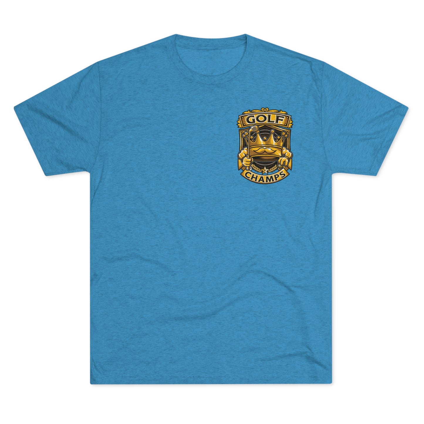 GOLF CHAMPS (Small Logo)  - PREMIUM SOFT - Unisex Tri-Blend Crew Tee (Next Level 6010)
