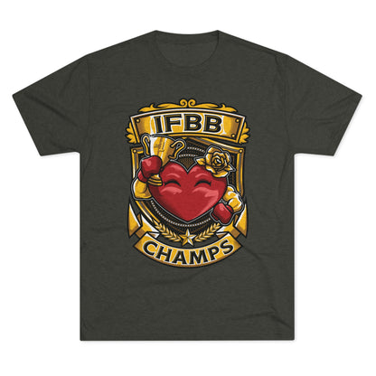 IFBB CHAMPS  - PREMIUM SOFT - Unisex Tri-Blend Crew Tee (Next Level 6010)
