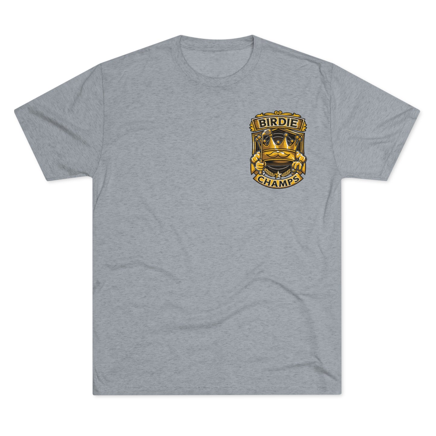 BIRDIE CHAMPS (Small Logo) - PREMIUM SOFT - Unisex Tri-Blend Crew Tee (Next Level 6010)