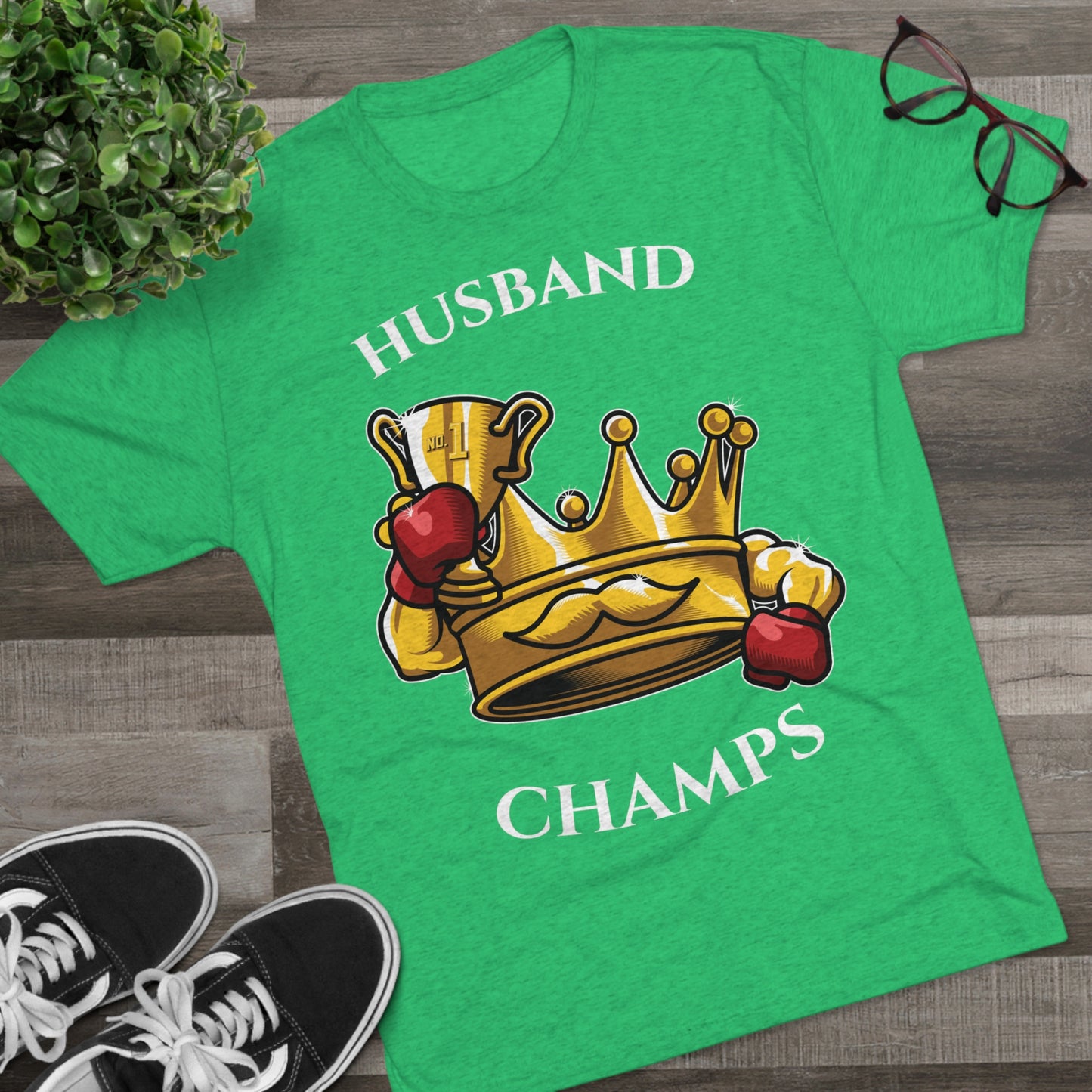 HUSBAND CHAMPS  - PREMIUM SOFT - Unisex Tri-Blend Crew Tee (Next Level 6010)