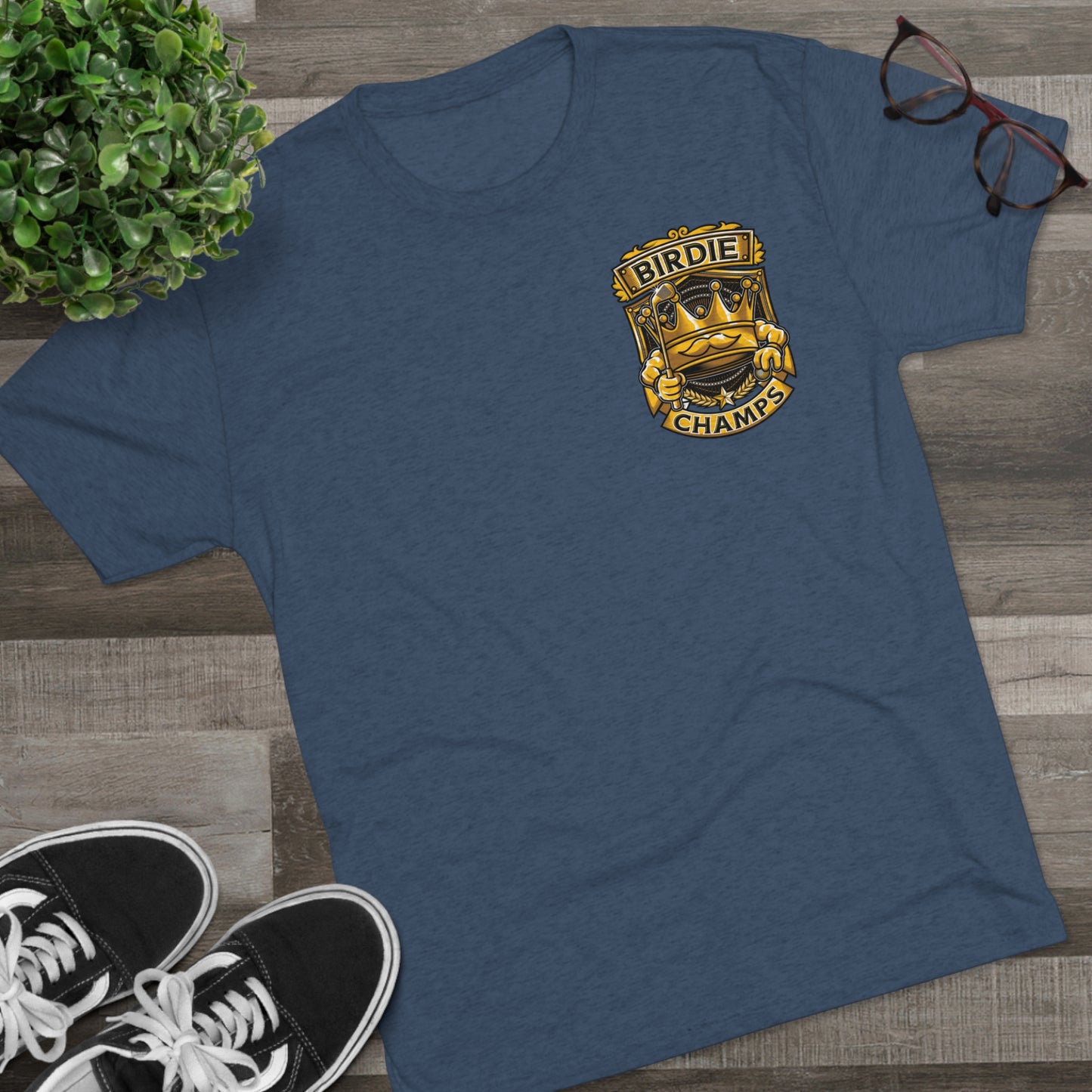 BIRDIE CHAMPS (Small Logo) - PREMIUM SOFT - Unisex Tri-Blend Crew Tee (Next Level 6010)