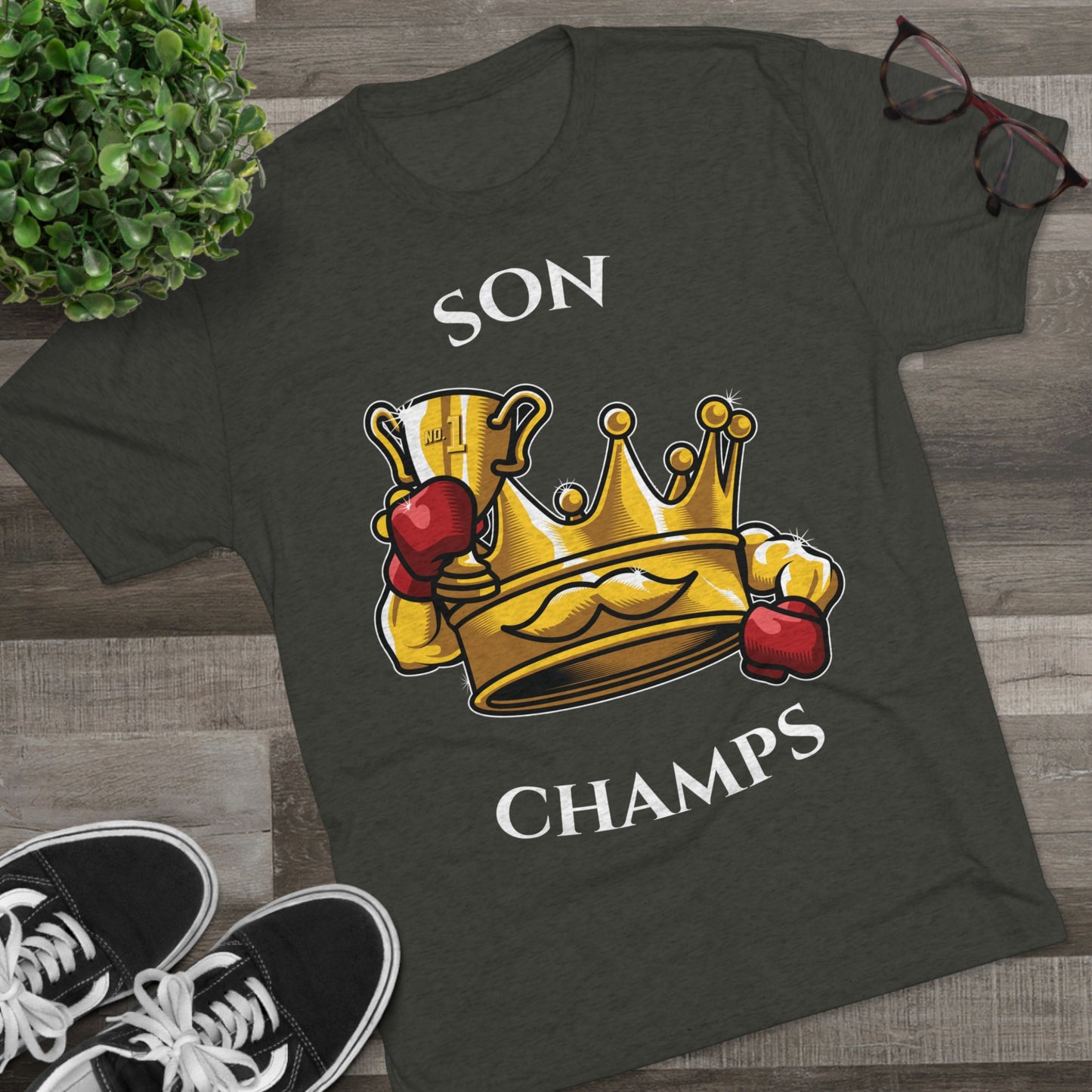 SON CHAMPS  - PREMIUM SOFT - Unisex Tri-Blend Crew Tee (Next Level 6010)