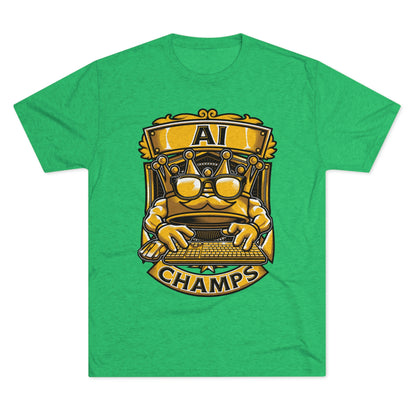 AI CHAMPS (Men) - PREMIUM SOFT - Unisex Tri-Blend Crew Tee (Next Level 6010)