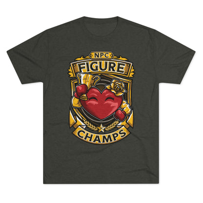 NPC FIGURE CHAMPS  - PREMIUM SOFT - Unisex Tri-Blend Crew Tee (Next Level 6010)