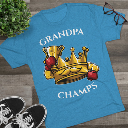GRANDPA CHAMPS  - PREMIUM SOFT - Unisex Tri-Blend Crew Tee (Next Level 6010)