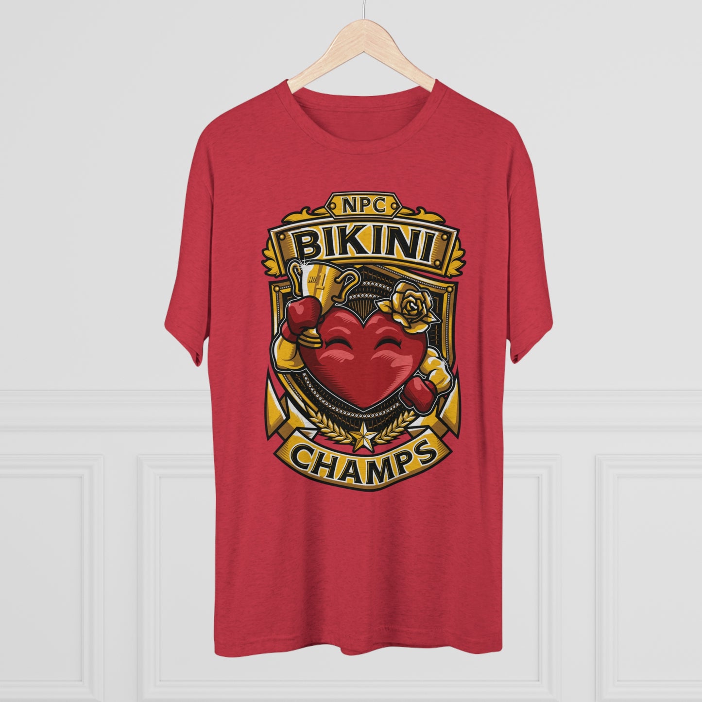 NPC BIKINI CHAMPS  - PREMIUM SOFT - Unisex Tri-Blend Crew Tee (Next Level 6010)