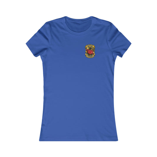 Mom Champs! (Small Front Logo) - Women's Favorite Tee (Bella+Canvas)