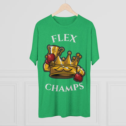 FLEX CHAMPS - PREMIUM SOFT - Unisex Tri-Blend Crew Tee (Next Level 6010)