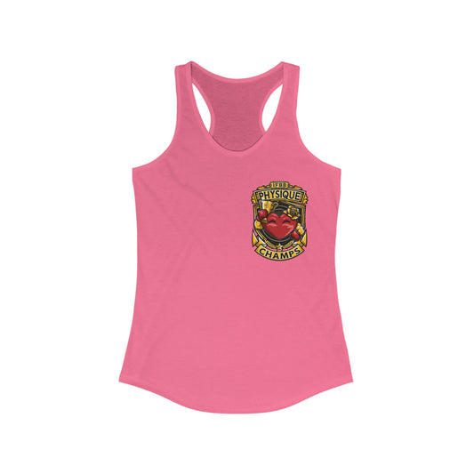 IFBB PHYSIQUE CHAMPS (Small Logo) - Women's Ideal Racerback Tank