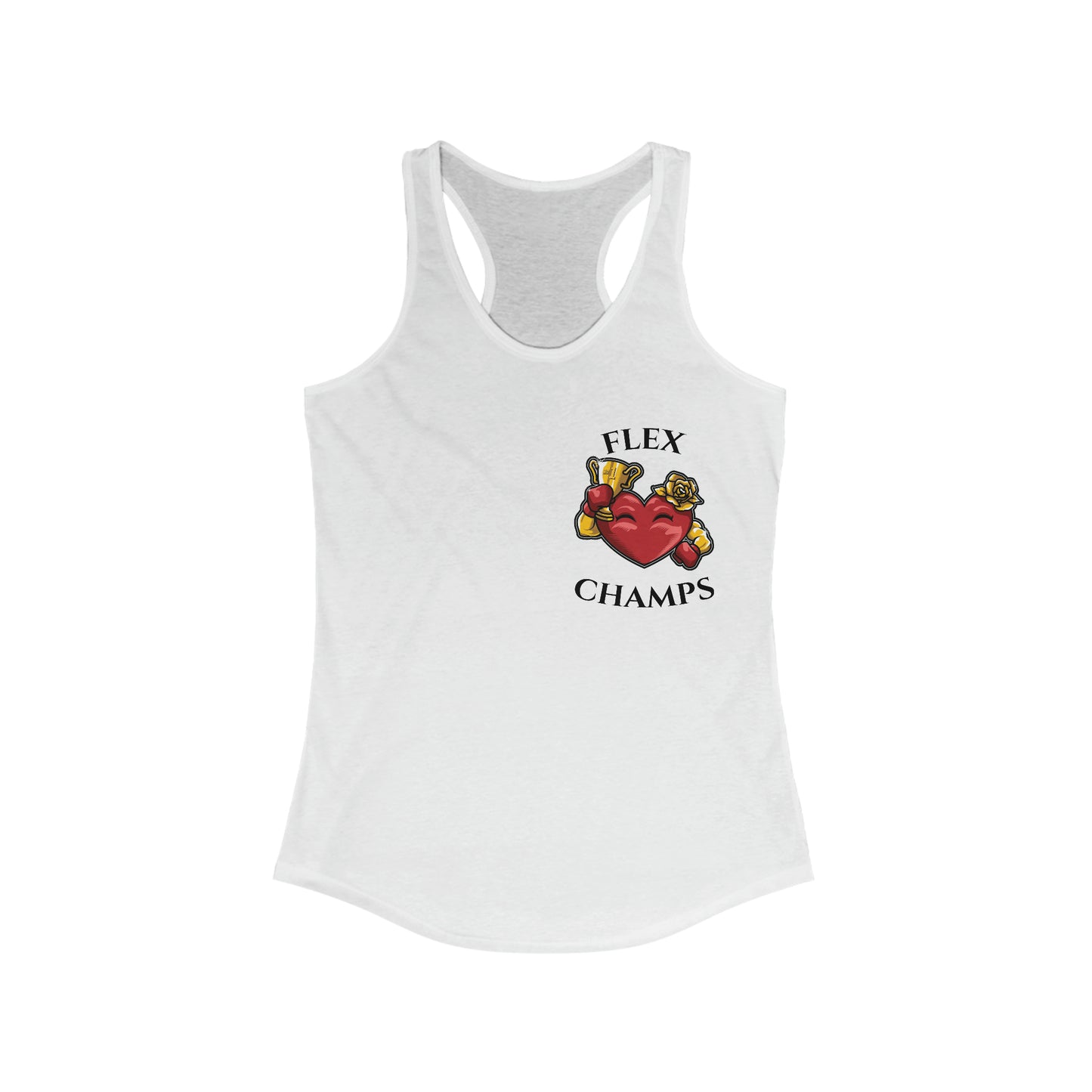 FLEX CHAMPS (Small Logo) - Women's Ideal Racerback Tank