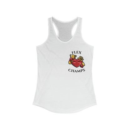 FLEX CHAMPS (Small Logo) - Women's Ideal Racerback Tank