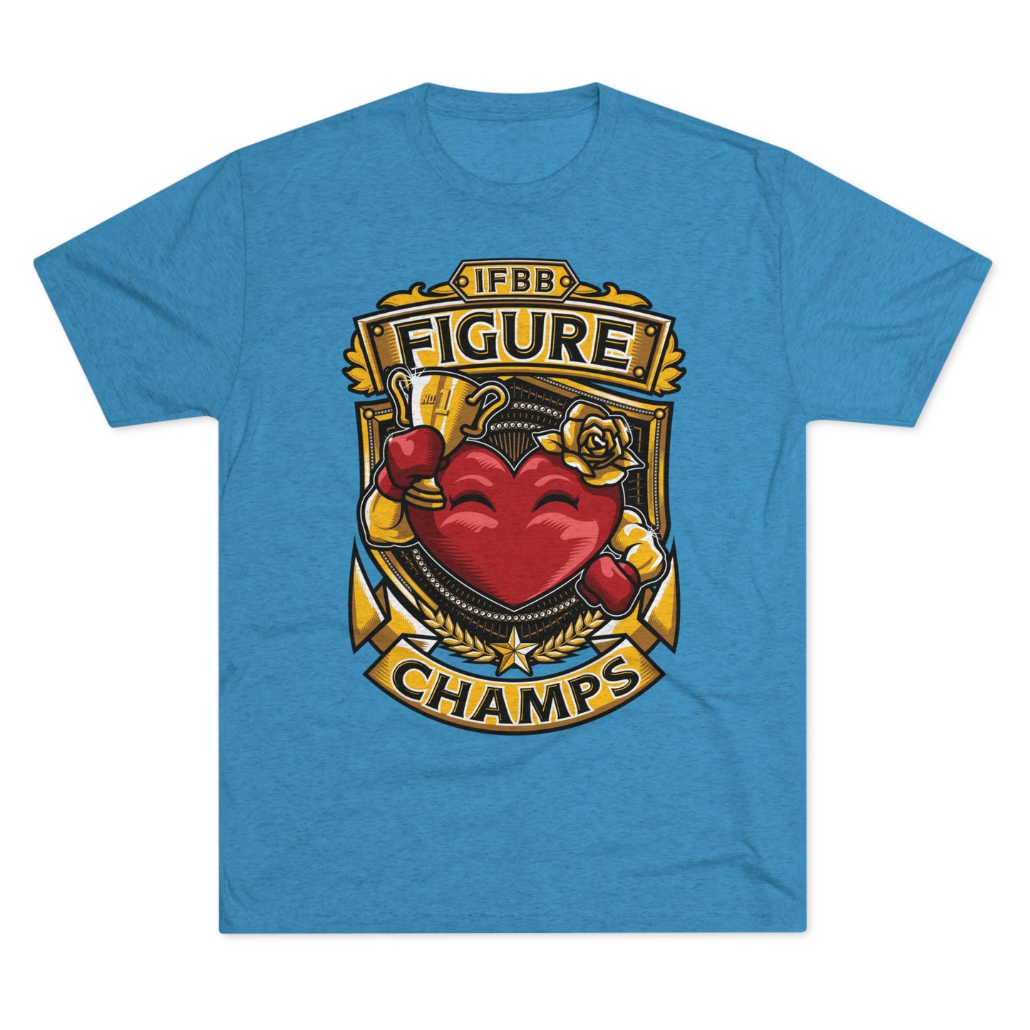 IFBB FIGURE CHAMPS  - PREMIUM SOFT - Unisex Tri-Blend Crew Tee (Next Level 6010)