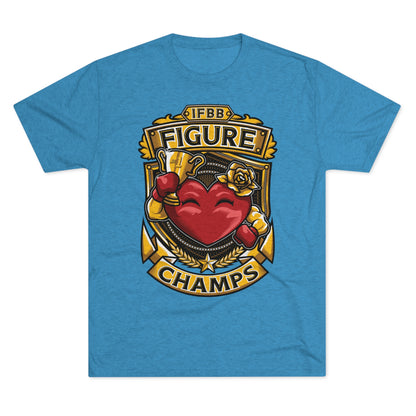 IFBB FIGURE CHAMPS  - PREMIUM SOFT - Unisex Tri-Blend Crew Tee (Next Level 6010)