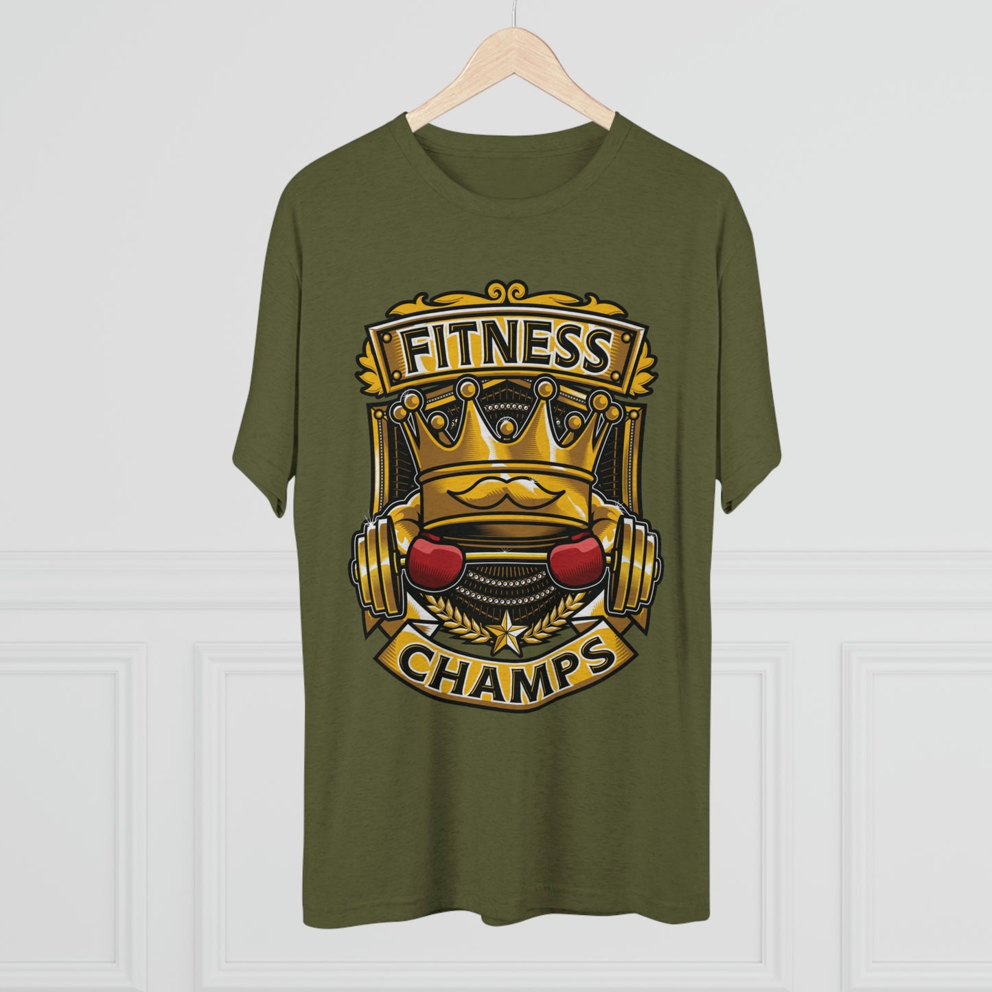 FITNESS CHAMPS - PREMIUM SOFT - Unisex Tri-Blend Crew Tee (Next Level 6010)