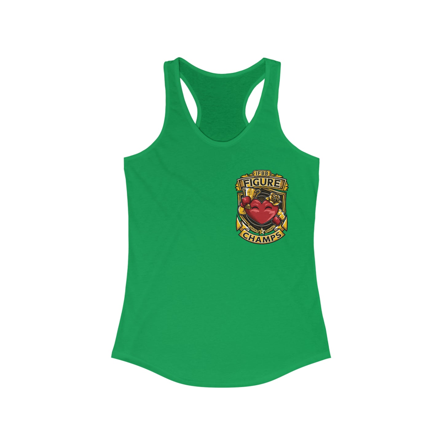 IFBB FIGURE CHAMPS (Small Logo) - Women's Ideal Racerback Tank