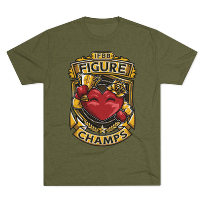 IFBB FIGURE CHAMPS  - PREMIUM SOFT - Unisex Tri-Blend Crew Tee (Next Level 6010)