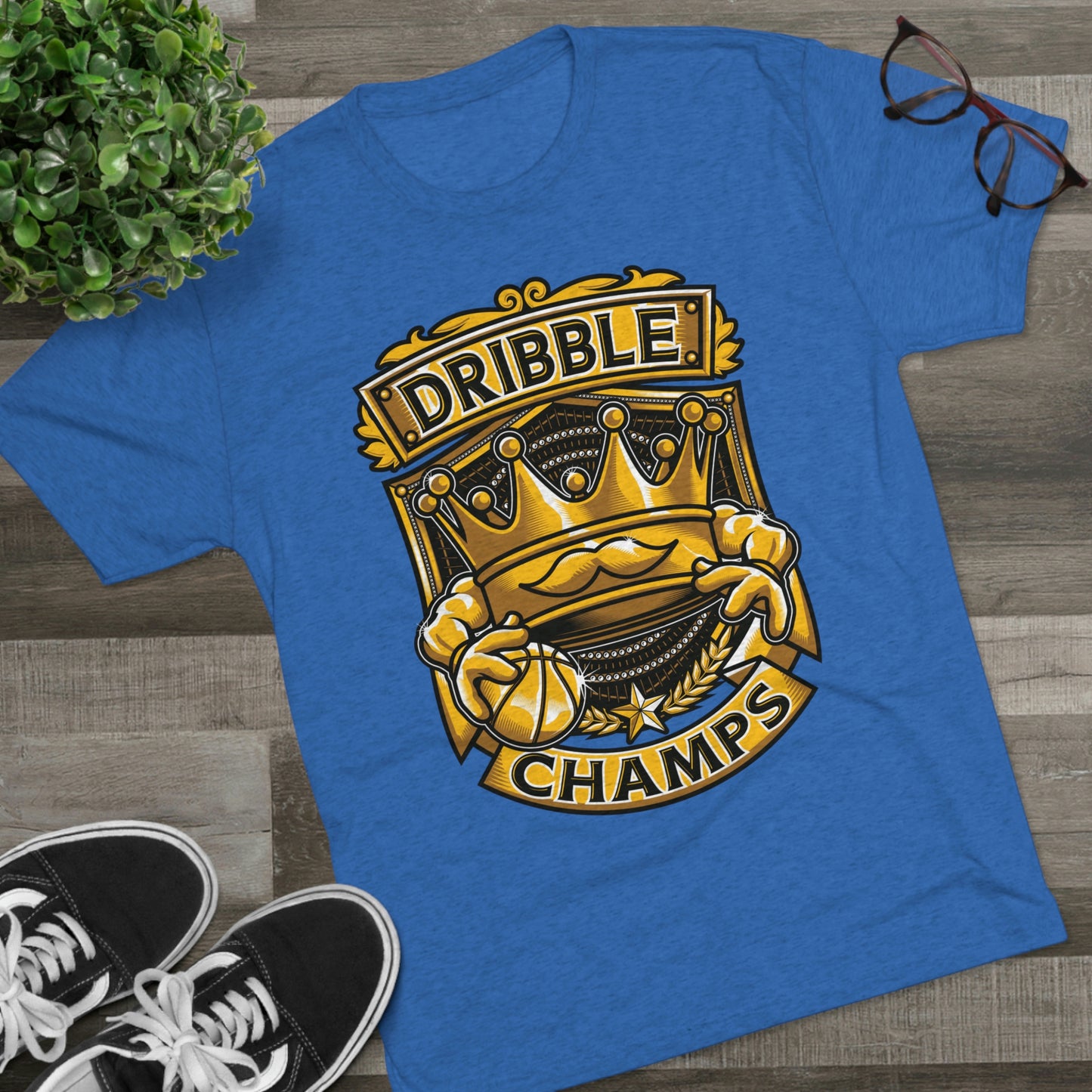 DRIBBLE CHAMPS - PREMIUM SOFT - Unisex Tri-Blend Crew Tee (Next Level 6010)