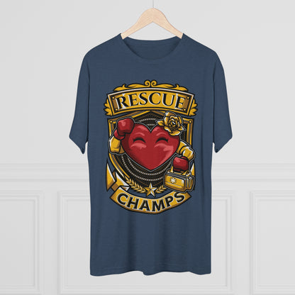 RESCUE CHAMPS  - PREMIUM SOFT - Unisex Tri-Blend Crew Tee (Next Level 6010)