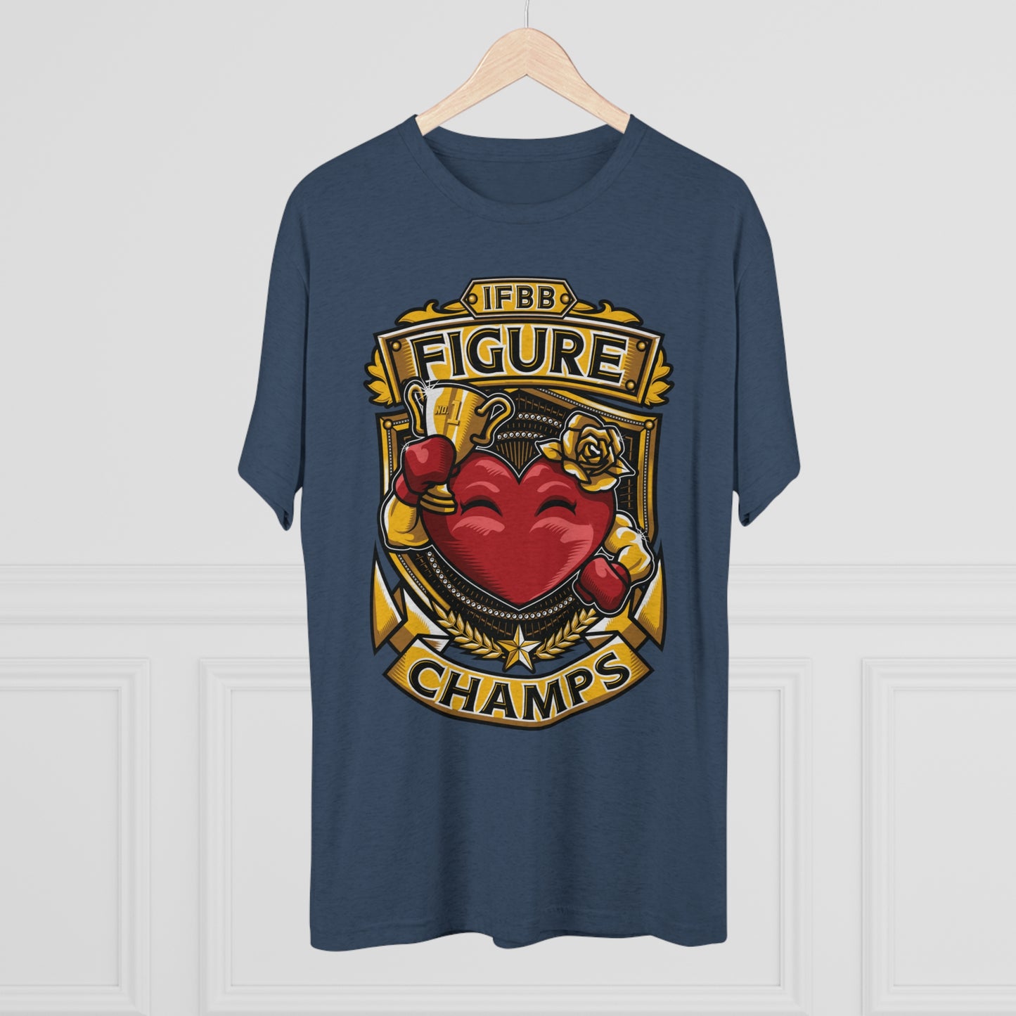 IFBB FIGURE CHAMPS  - PREMIUM SOFT - Unisex Tri-Blend Crew Tee (Next Level 6010)