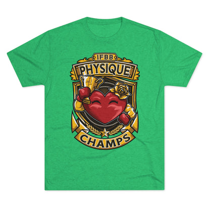 IFBB PHYSIQUE CHAMPS  - PREMIUM SOFT - Unisex Tri-Blend Crew Tee (Next Level 6010)