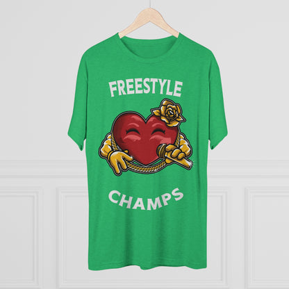 FREESTYLE CHAMPS  - PREMIUM SOFT - Unisex Tri-Blend Crew Tee (Next Level 6010)