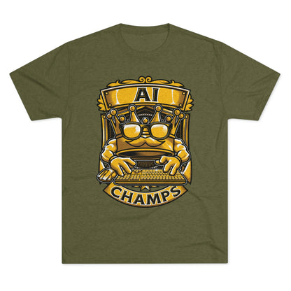 AI CHAMPS (Men) - PREMIUM SOFT - Unisex Tri-Blend Crew Tee (Next Level 6010)