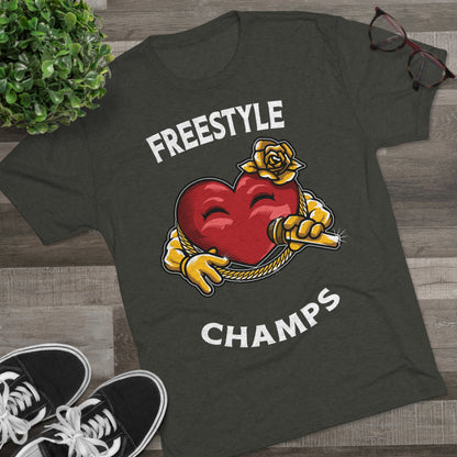 FREESTYLE CHAMPS  - PREMIUM SOFT - Unisex Tri-Blend Crew Tee (Next Level 6010)