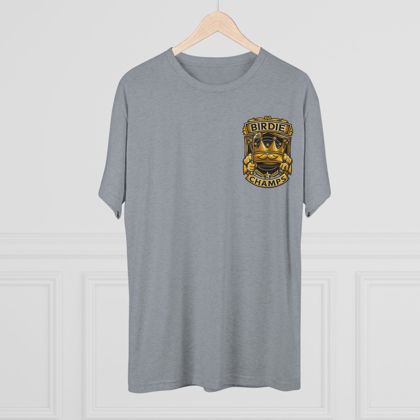 BIRDIE CHAMPS (Small Logo) - PREMIUM SOFT - Unisex Tri-Blend Crew Tee (Next Level 6010)