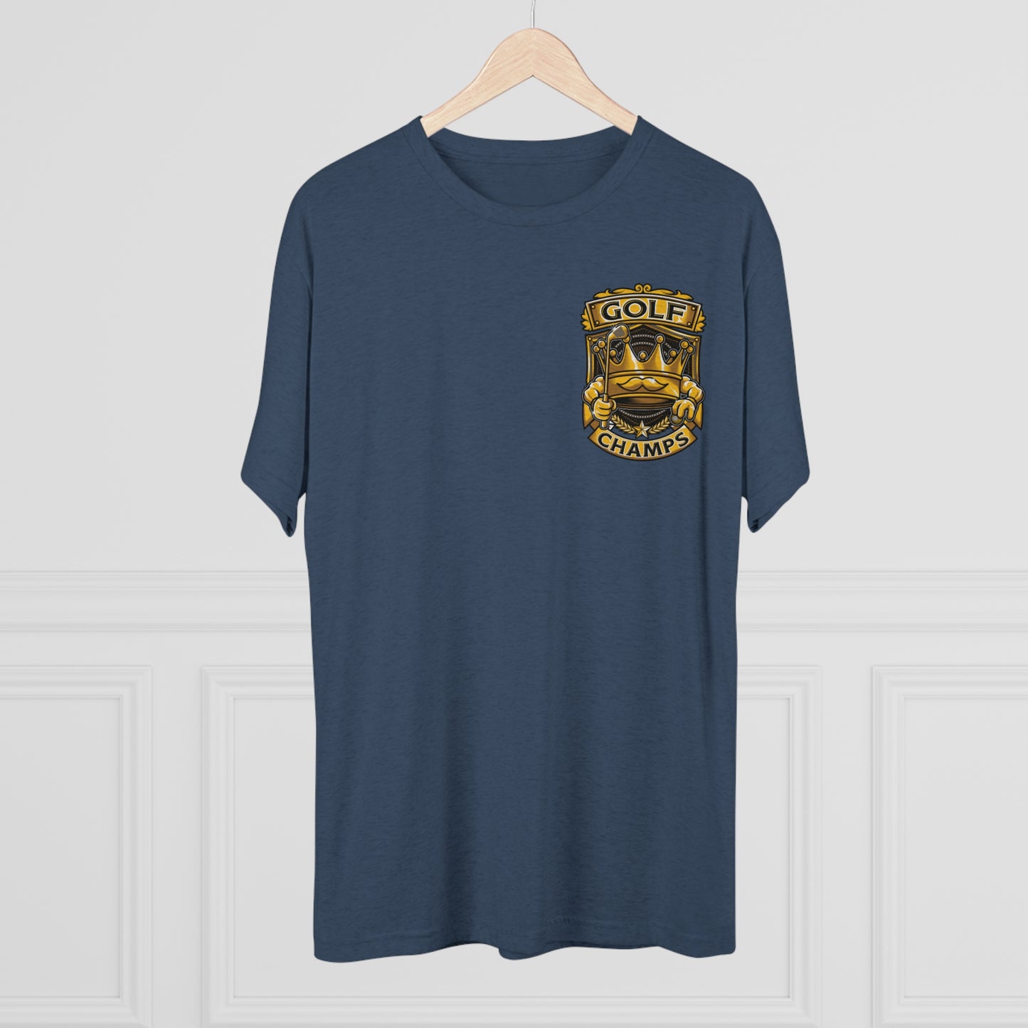 GOLF CHAMPS (Small Logo)  - PREMIUM SOFT - Unisex Tri-Blend Crew Tee (Next Level 6010)