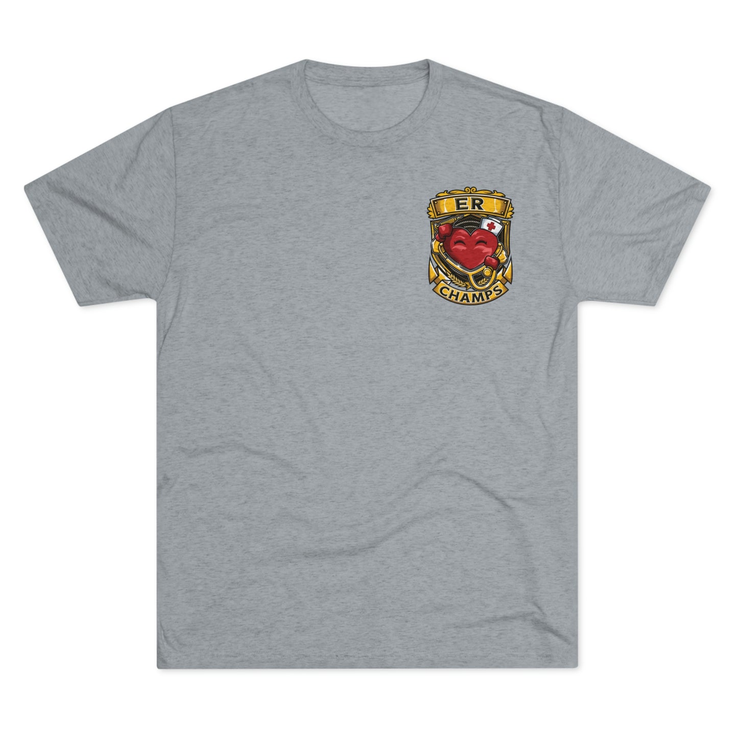 ER CHAMPS (Small Logo) - PREMIUM SOFT - Unisex Tri-Blend Crew Tee (Next Level 6010)