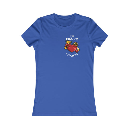 IFBB FIGURE CHAMPS (Small Front Logo) - Women's Favorite Tee (Bella+Canvas)