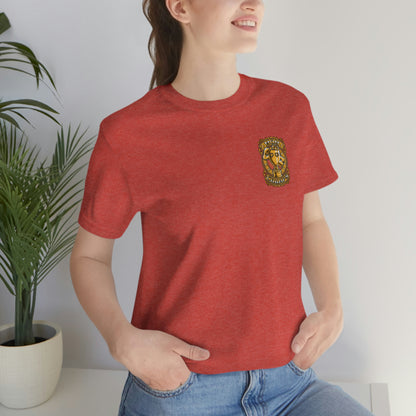 Mom Champs (Gold -Front & Back)! Unisex Jersey Short Sleeve Tee (Bella+Canvas)