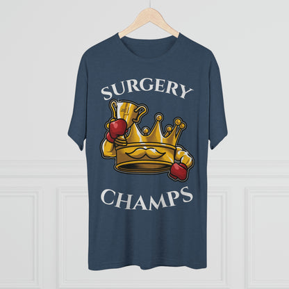 SURGERY CHAMPS (Alternate Logo) - PREMIUM SOFT - Unisex Tri-Blend Crew Tee (Next Level 6010)