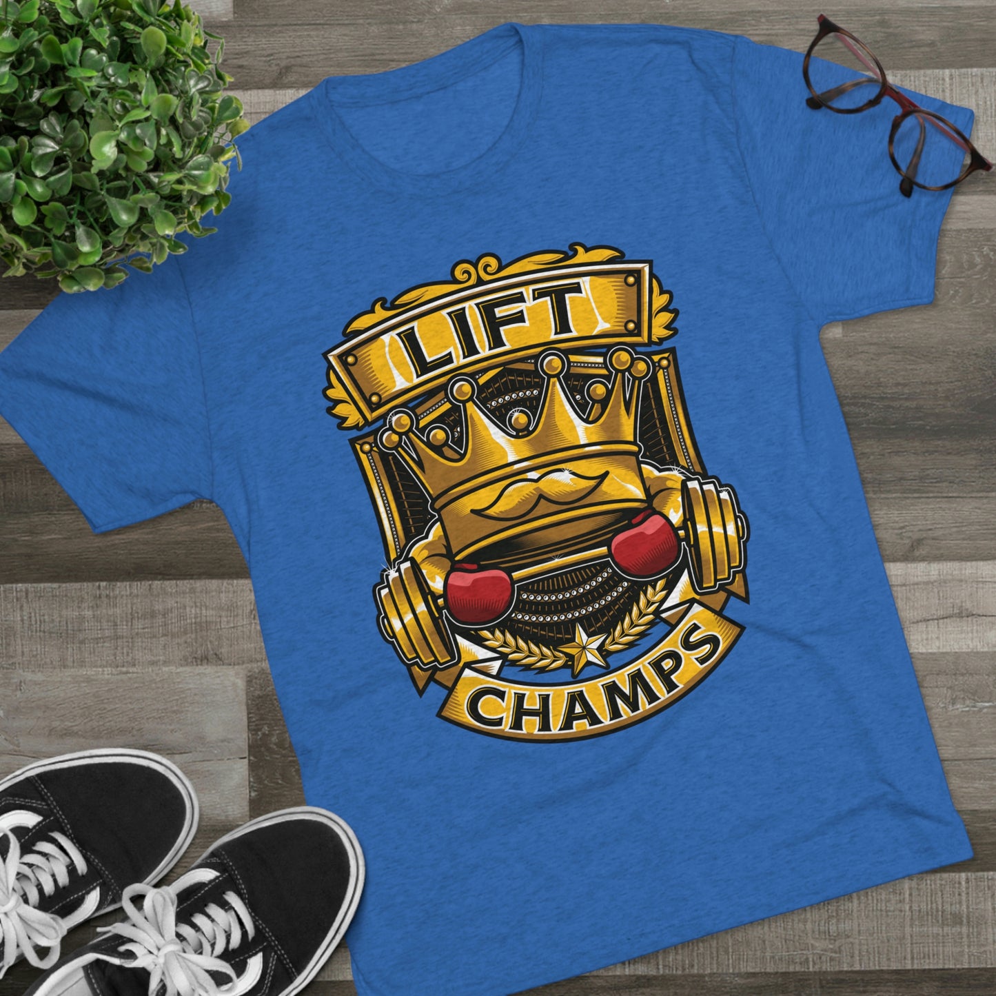 LIFT CHAMPS - PREMIUM SOFT - Unisex Tri-Blend Crew Tee (Next Level 6010)