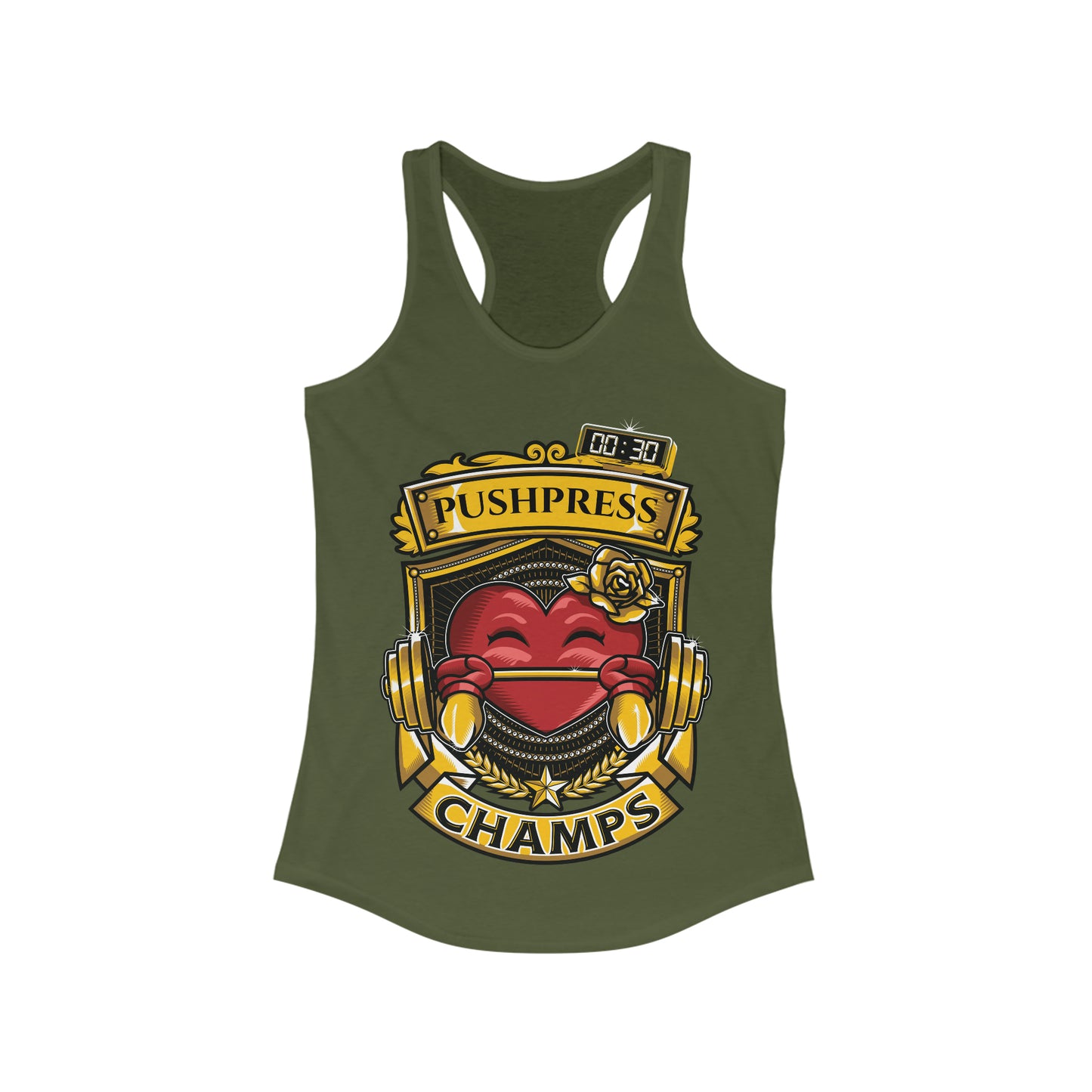 PUSHPRESS CHAMPS  - Women's Ideal Racerback Tank