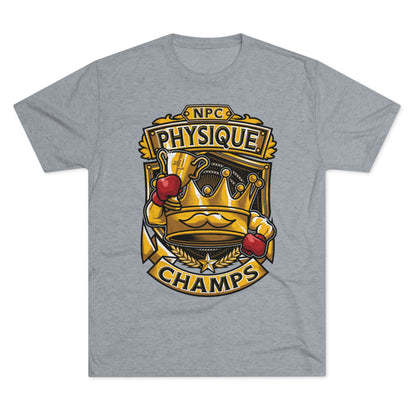 NPC PHYSIQUE CHAMPS  - PREMIUM SOFT - Unisex Tri-Blend Crew Tee (Next Level 6010)