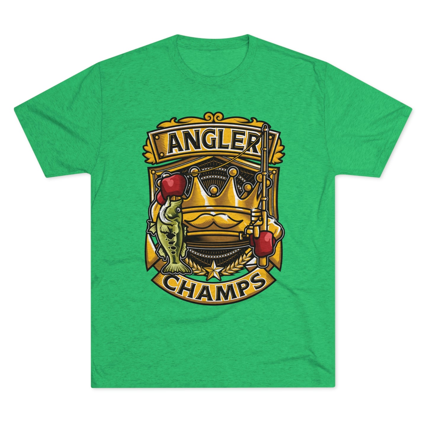 ANGLER CHAMPS - PREMIUM SOFT - Unisex Tri-Blend Crew Tee (Next Level 6010)