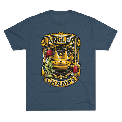 ANGLER CHAMPS - PREMIUM SOFT - Unisex Tri-Blend Crew Tee (Next Level 6010)
