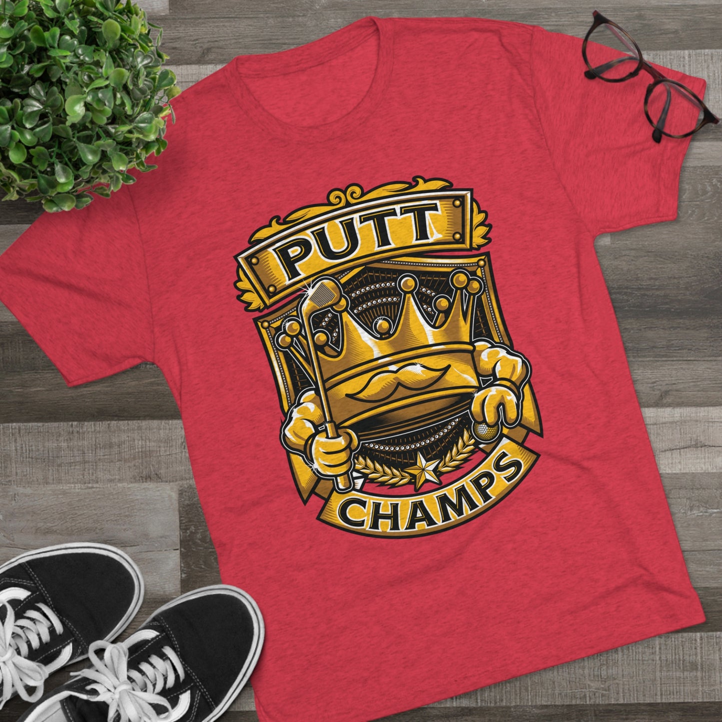 PUTT CHAMPS  - PREMIUM SOFT - Unisex Tri-Blend Crew Tee (Next Level 6010)