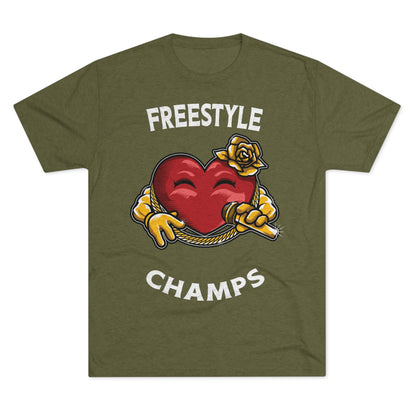 FREESTYLE CHAMPS  - PREMIUM SOFT - Unisex Tri-Blend Crew Tee (Next Level 6010)