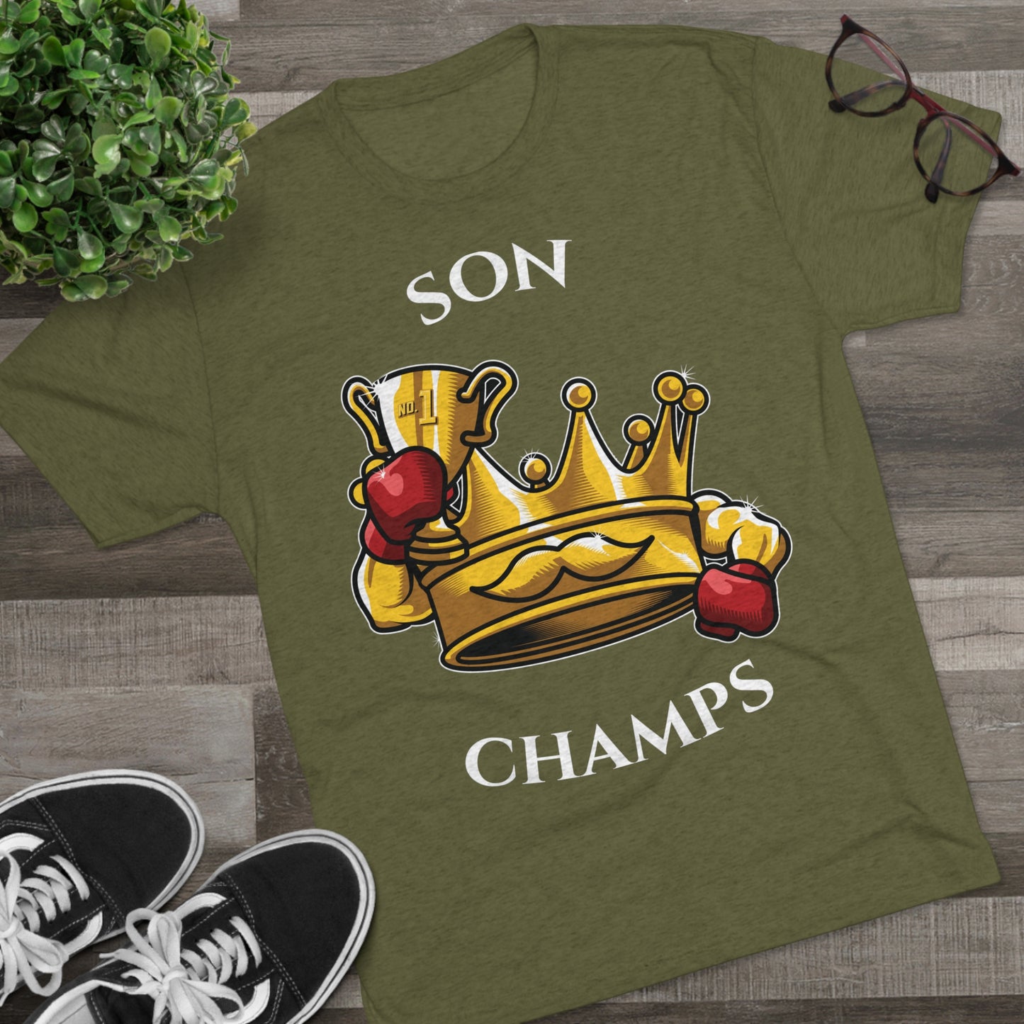 SON CHAMPS  - PREMIUM SOFT - Unisex Tri-Blend Crew Tee (Next Level 6010)