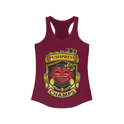Copy of PUSHPRESS CHAMPS  - Women's Ideal Racerback Tank