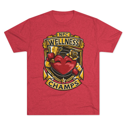 NPC WELLNESS CHAMPS  - PREMIUM SOFT - Unisex Tri-Blend Crew Tee (Next Level 6010)