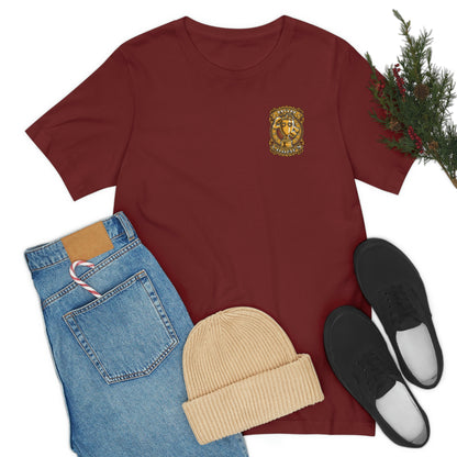 Mom Champs (Gold -Front & Back)! Unisex Jersey Short Sleeve Tee (Bella+Canvas)