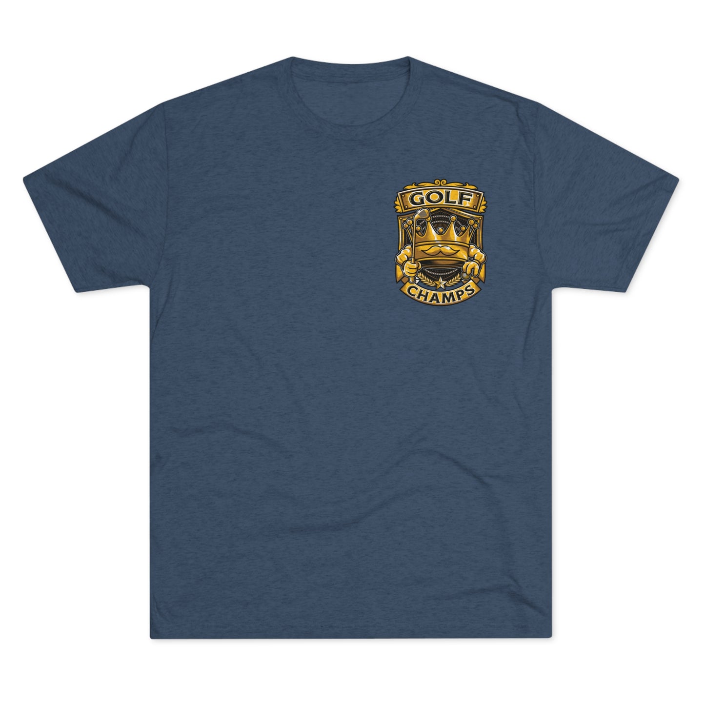 GOLF CHAMPS (Small Logo)  - PREMIUM SOFT - Unisex Tri-Blend Crew Tee (Next Level 6010)